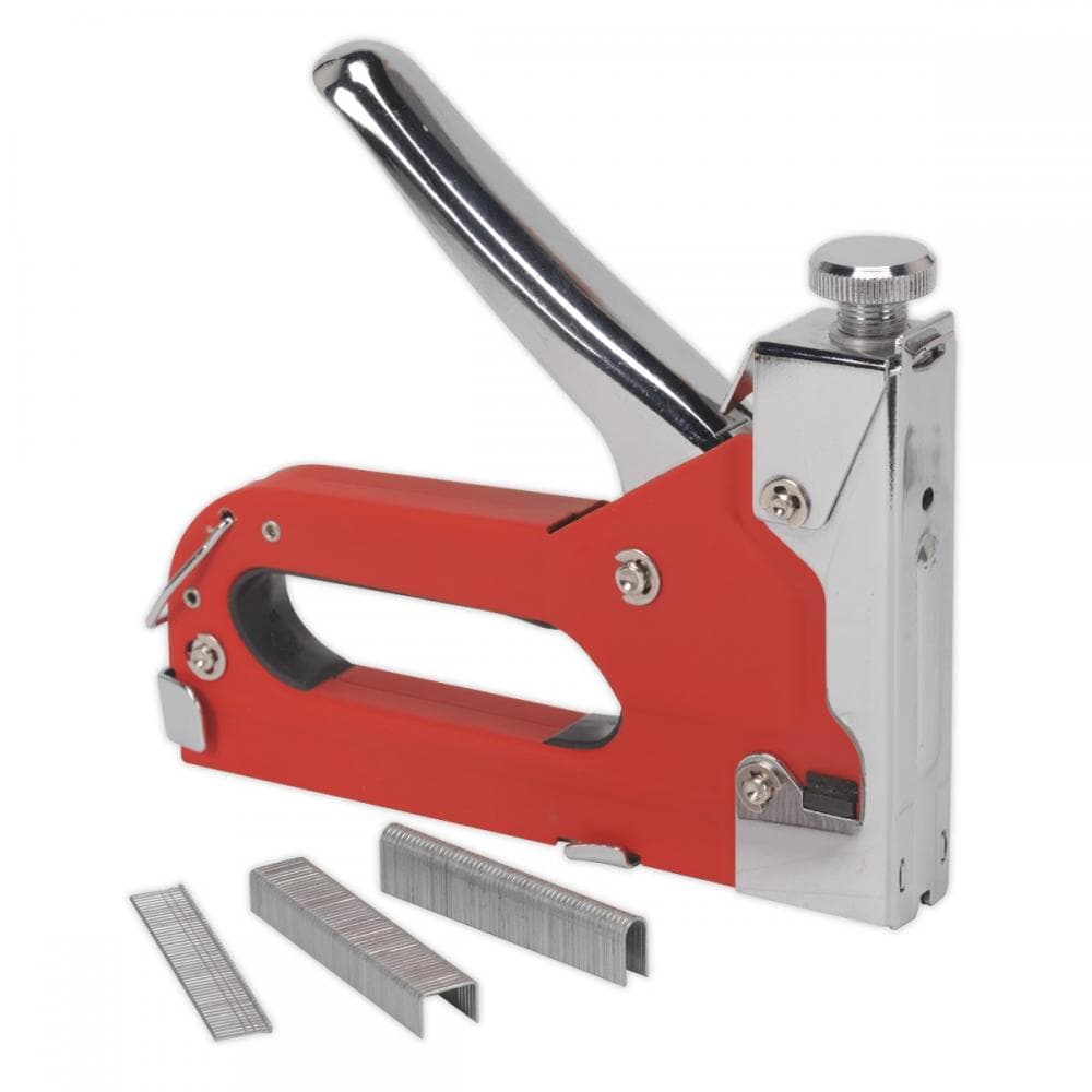 Sealey AK7061 Staple & Brad Nail Gun Heavy-Duty 4-14Mm
