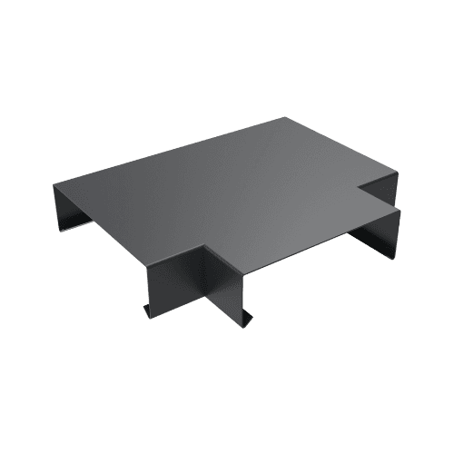 Aluminium Coping T Junction for 141-200mm Wall - 260mm Anthracite Grey (7016 Matt)
