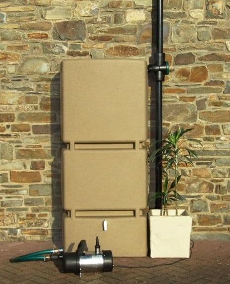 800L 3P Technik Rain Tank System - Sandstone Original Organics