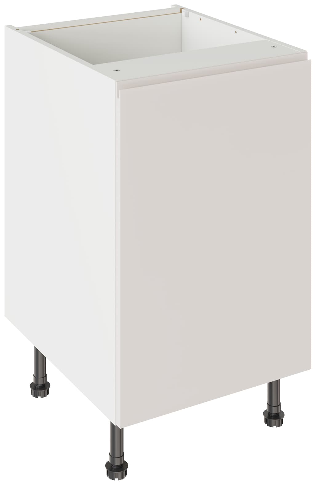 Kitchen Kit Flatpack Base Unit J-pull Ultra Matt Light Grey 500mm - FKKJ0703