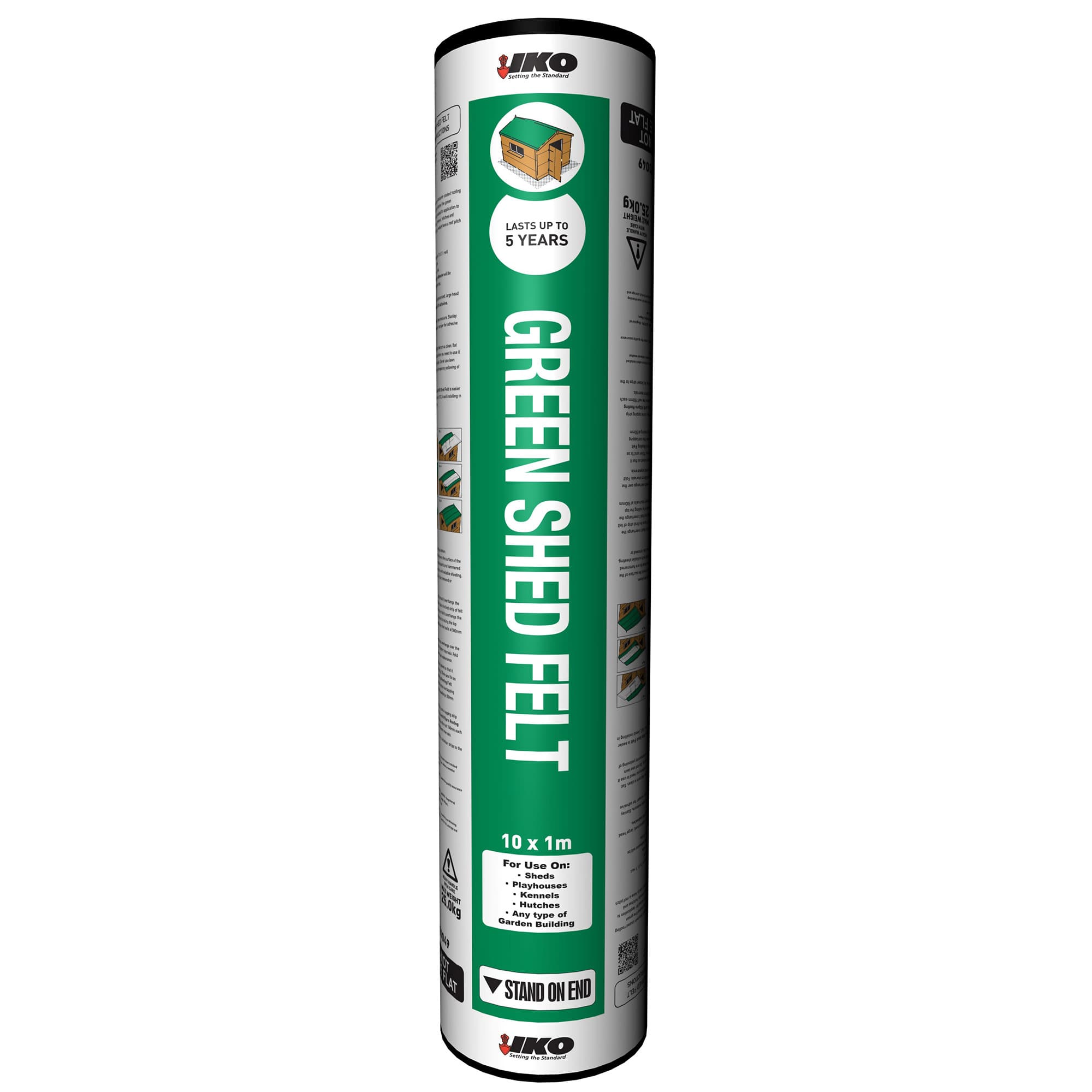 Iko Shed Felt Green Slate 1 x 10m