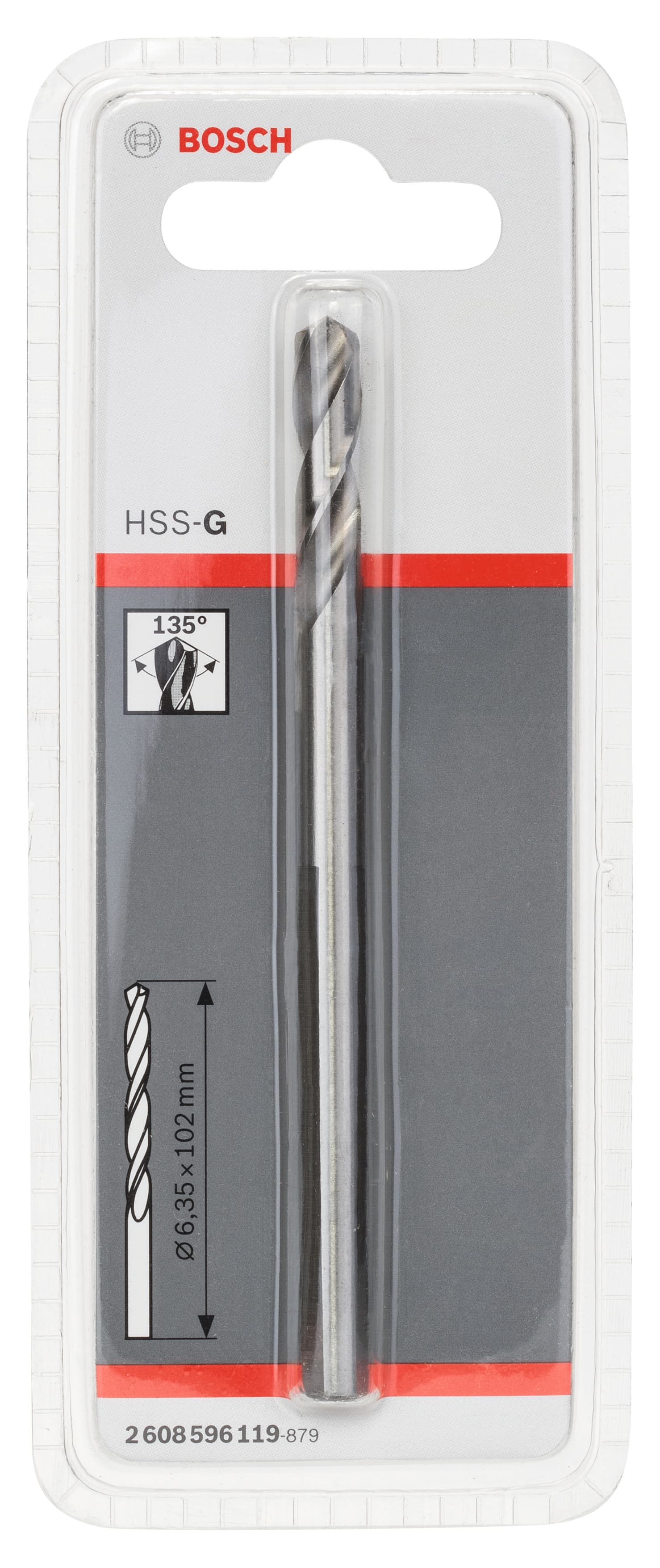 Bosch 102mm Pilot Drill Hexshank Arbor 2608596119