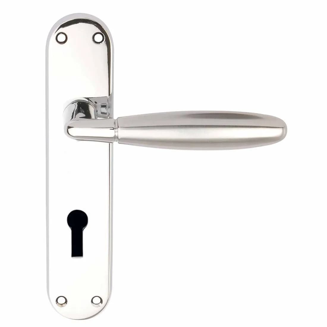 Phoenix Lock Door Handles Polished/Satin Chrome Premier