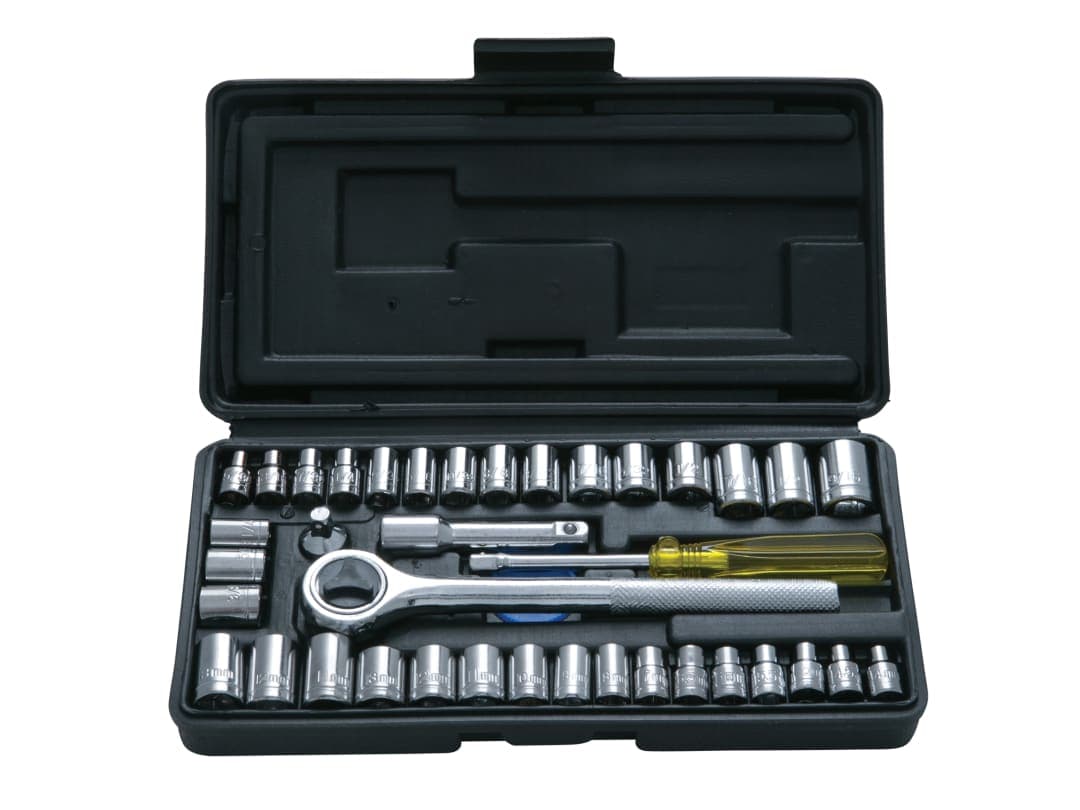 BlueSpot Tools Mixed Drive Socket Set, 40 Piece 01535