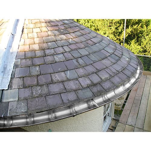 Zinc Half Round Gutter Radius - Price Per Linear Meter