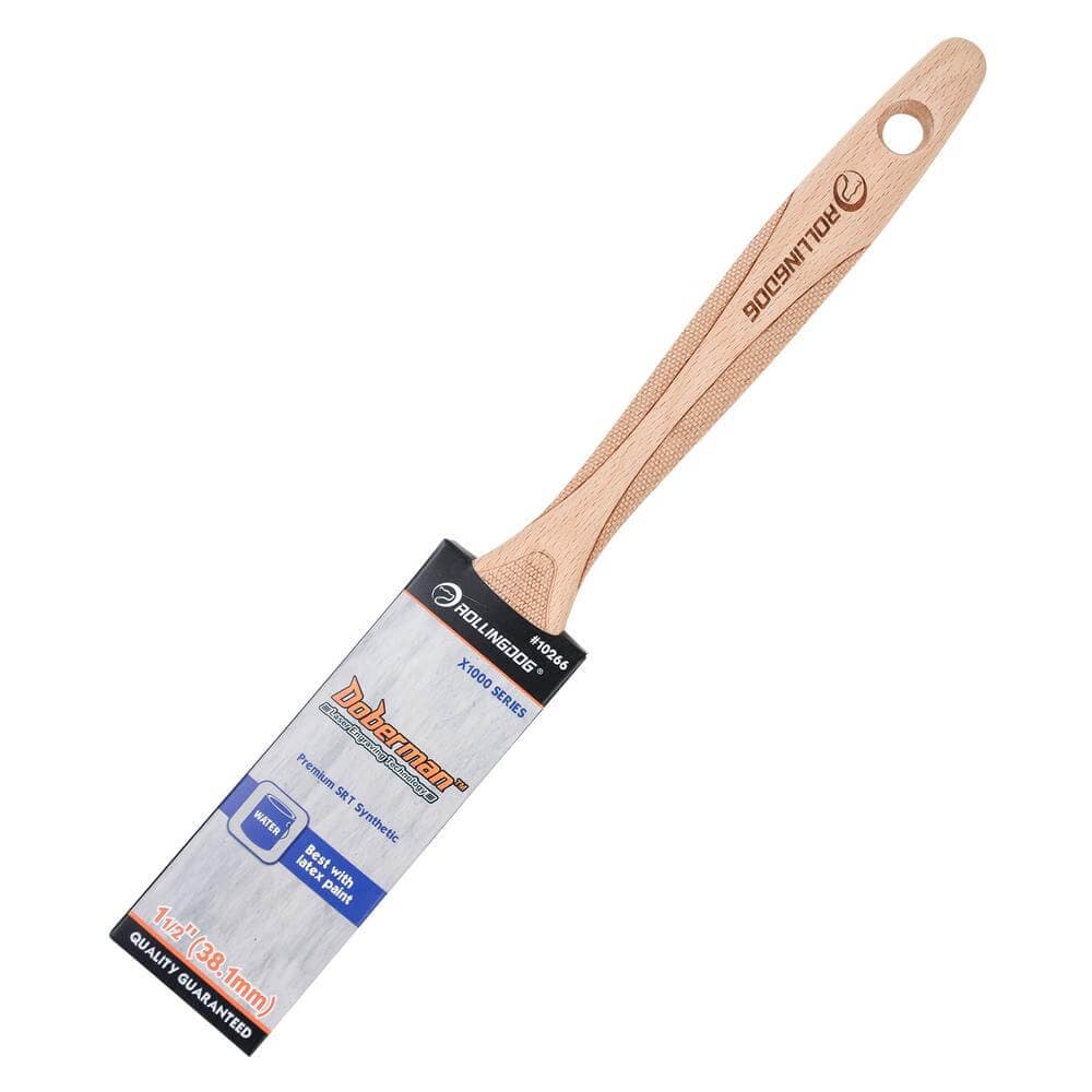 Rollingdog Doberman™ X1000 Series Flat Paint Brush 1.5in Pk 1 08147