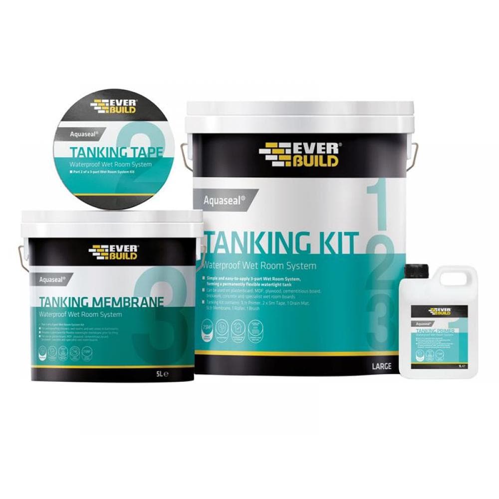 Everbuild Sika 487861 Aquaseal Wet Room System Kit 7.5M²