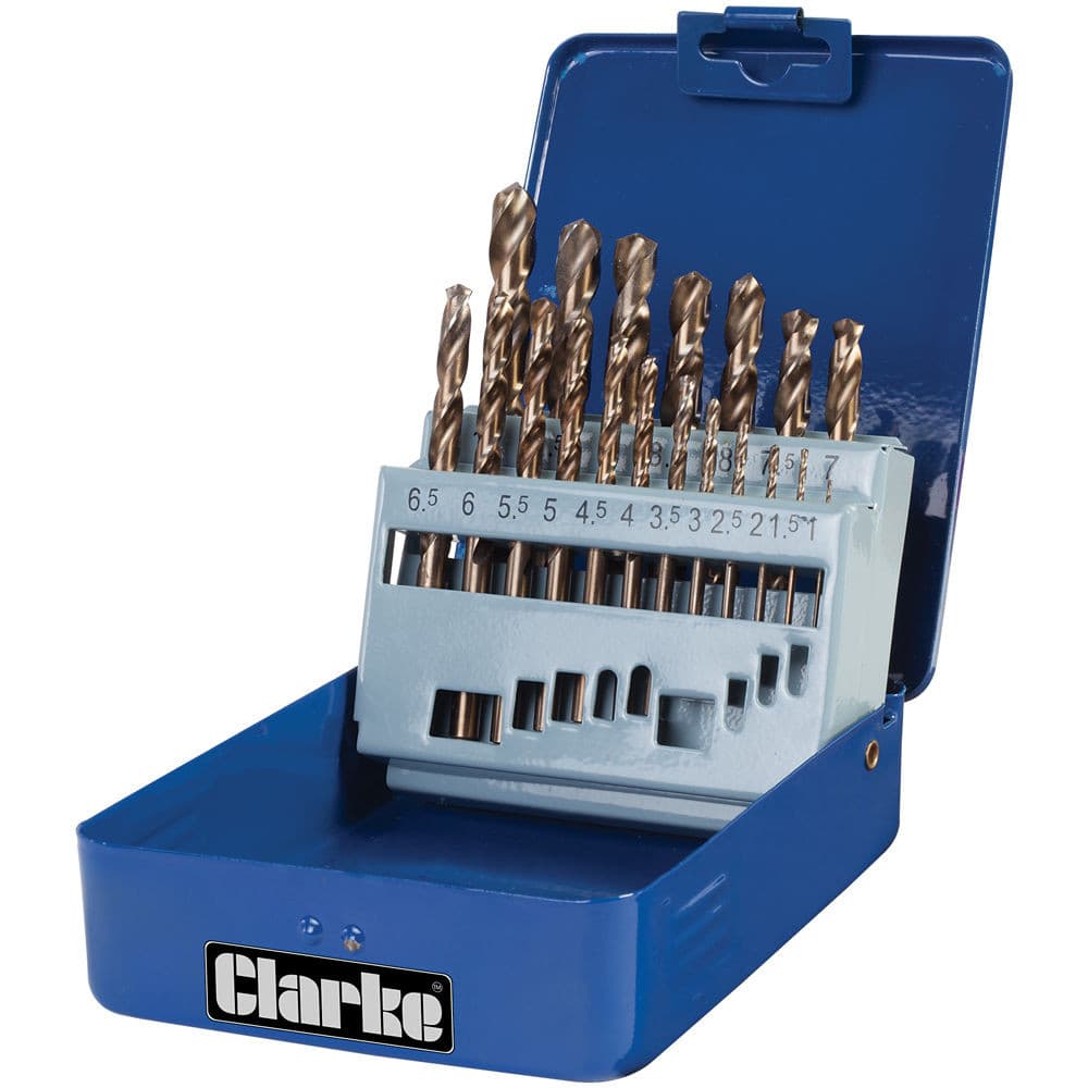 Clarke 1801383 Cht383 19Pce Cobalt Steel Drill Bit Set