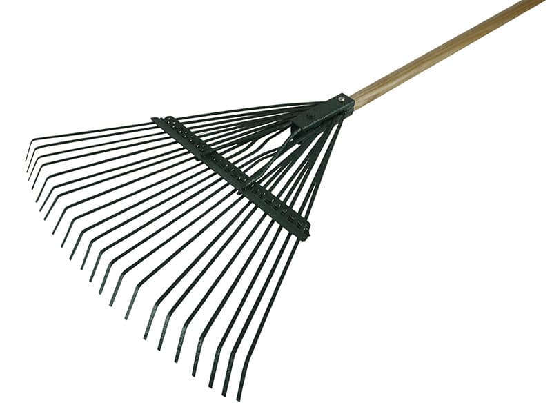 Faithfull RI10-CRSLRWH22FT Countryman Leaf Rake 22 Flat Tines