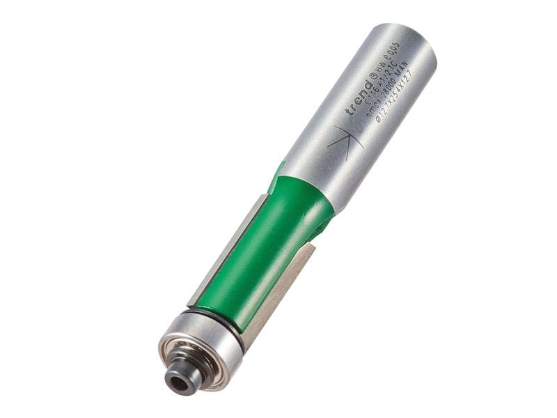 Trend C116X1/2TC C116 X 1/2 Tct 90° Bearing Guided Trimmer Cutter 12.7 X 25.4Mm