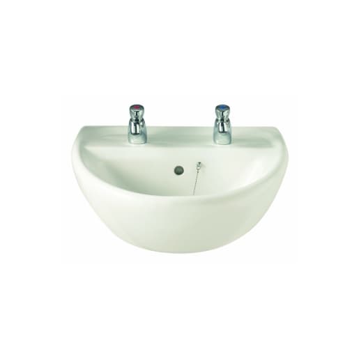 Twyford AV4321WH Avalon 1 Tap Hole Basin 600 x 500mm