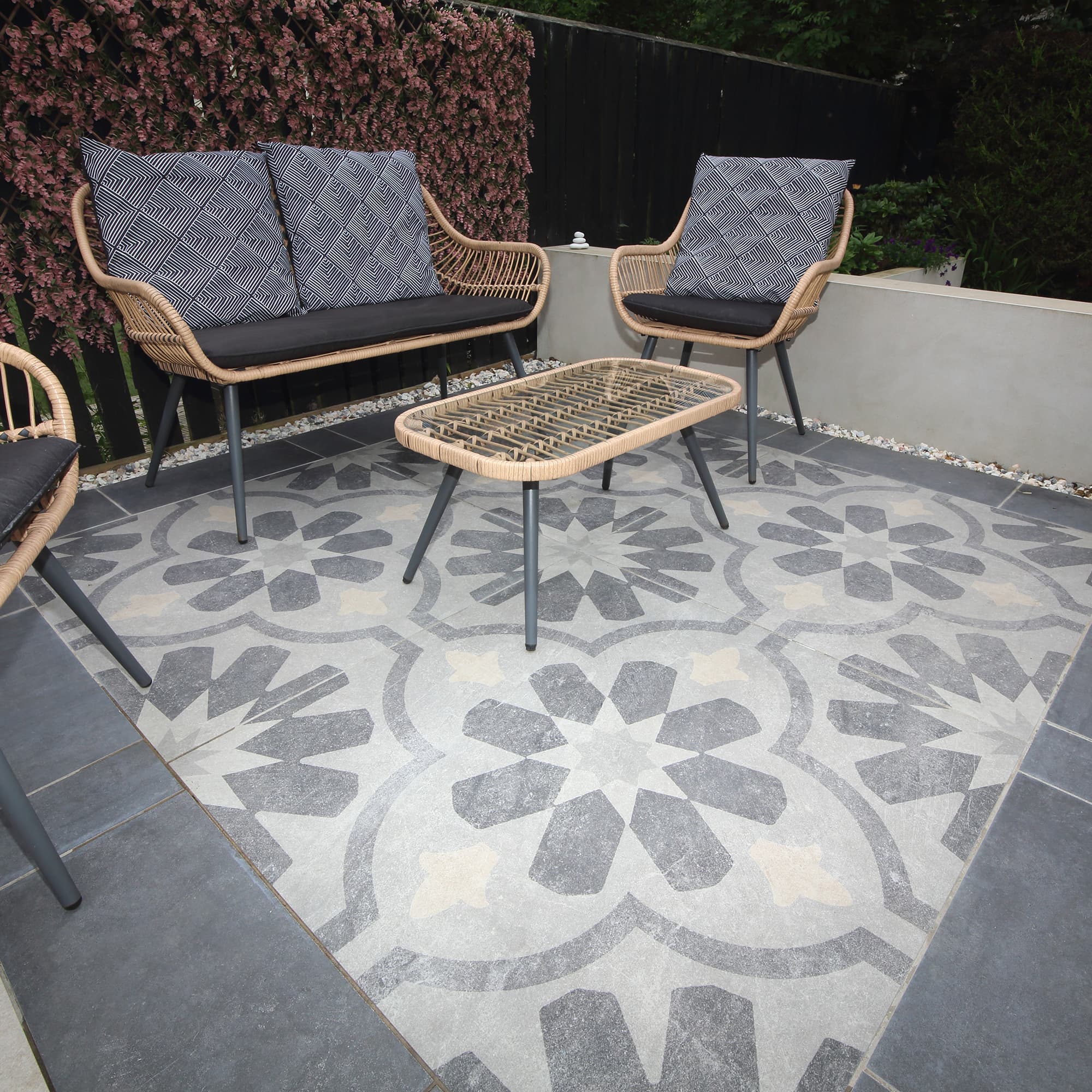Global Stone Grande Porcelain Paving Modella Decor 1000 x 1000mm
