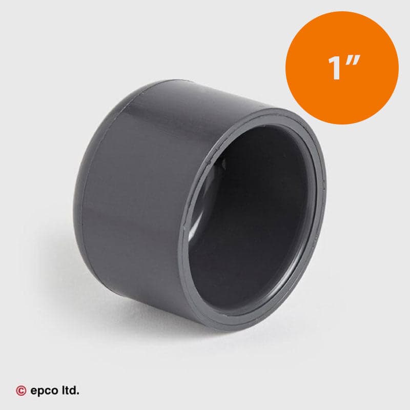 1" U-PVC Plain Cap