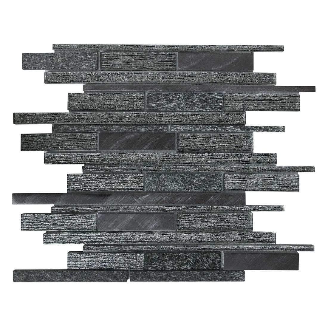 Kenton Offset Mosaic Tile Grey 300 X 300Mm Sheet