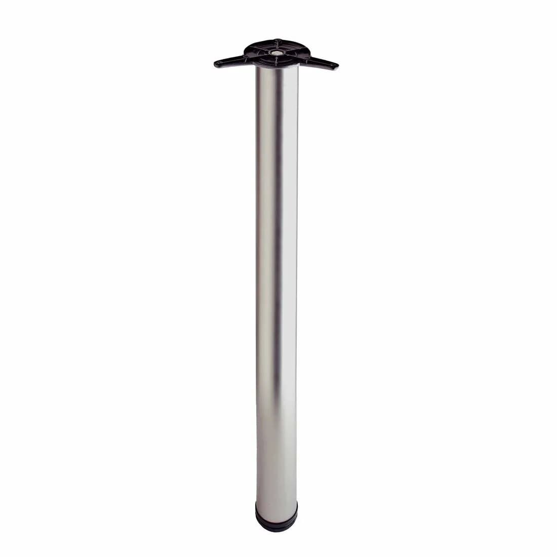 Rothley Worktop Support Leg Brushed Nickel 870Mm