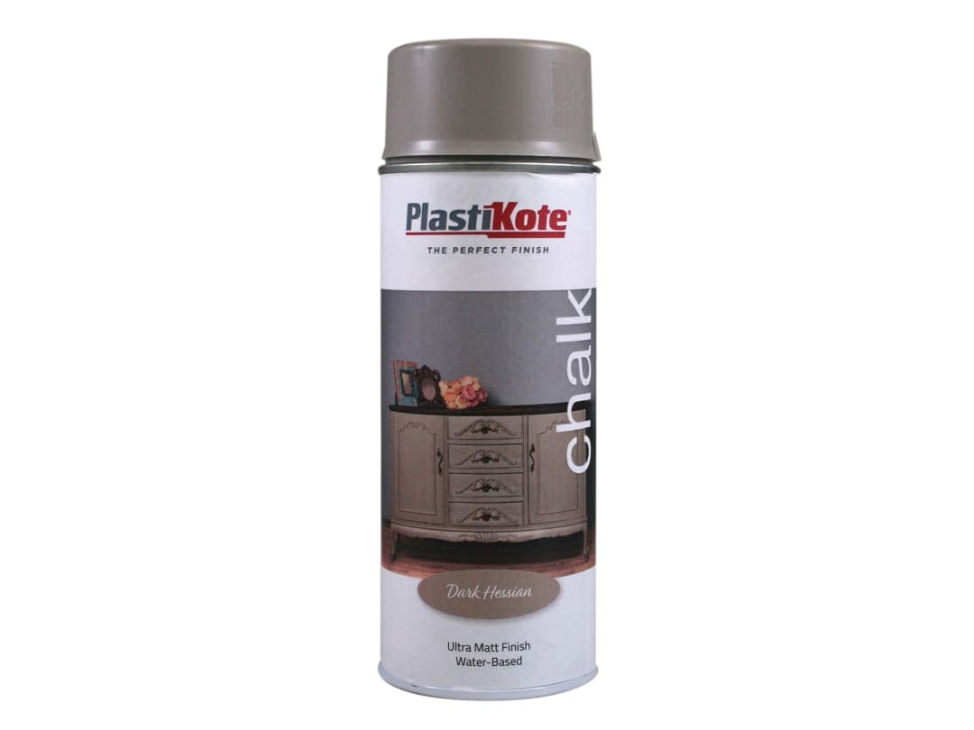 PlastiKote Chalk Finish Spray Dark Hessian 400ml 027102