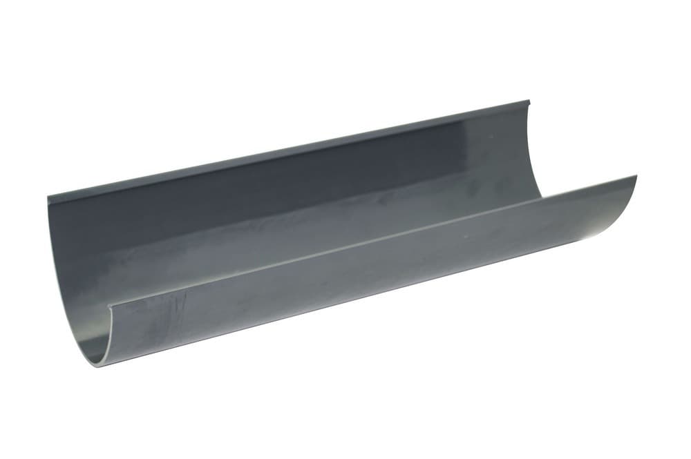 FloPlast Deepflow/ Hi-Cap Gutter - 115mm x 75mm x 4mtr Anthracite Grey