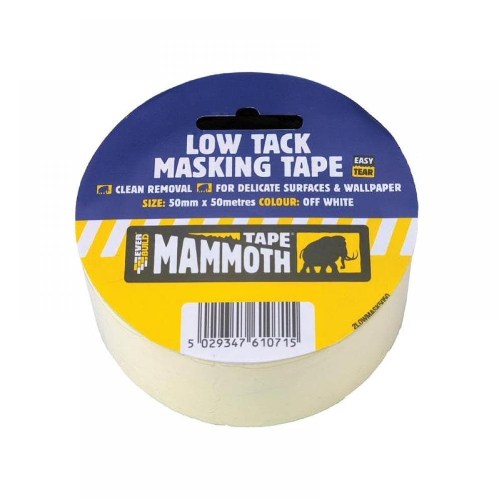 Everbuild Sika 486865 Low Tack Masking Tape 25Mm X 25M