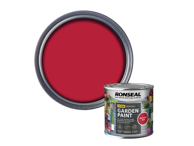 Ronseal 38268 Garden Paint Moroccan Red 250Ml