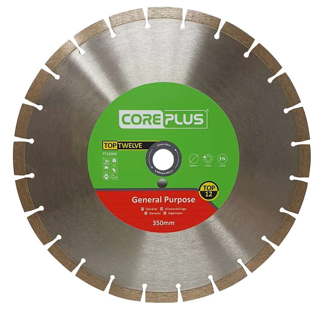 Coreplus CORDBTT12350 General Purpose Diamond Blades Top Twelve 350Mm (Box Of 1)