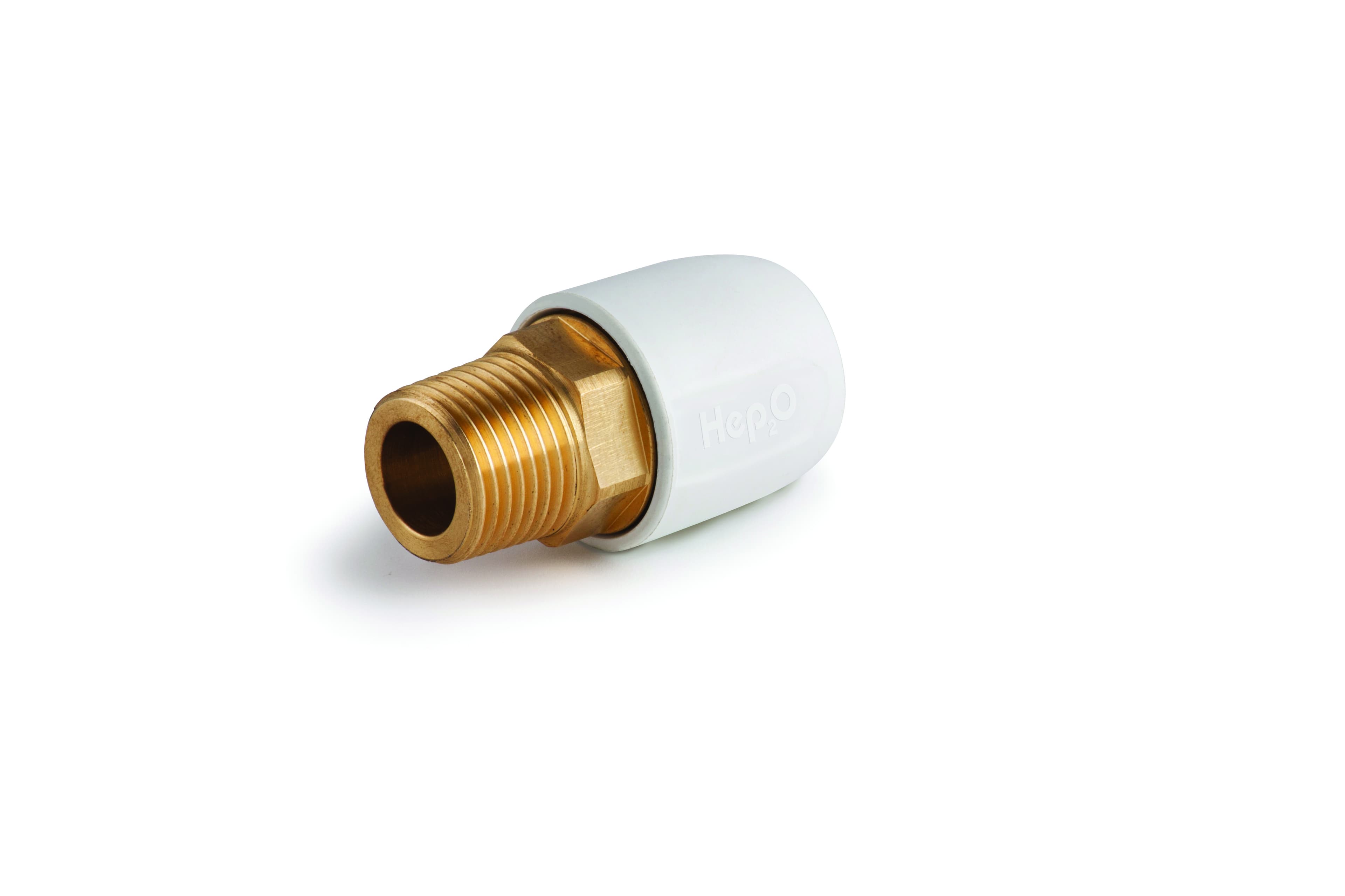 Hep2O Wavin Hep20 Brass Adaptor Male 15Mm X1/2in White Hx29/15W HEP145