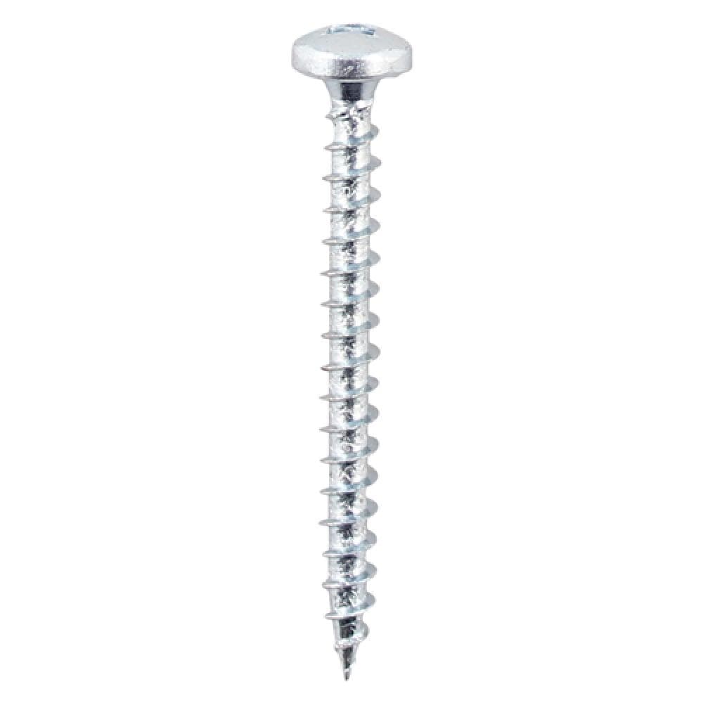 Timco 40040SQPSZ Solo Chipboard & Woodscrews - Sq - Pan - Zinc 4.0 X 40 Box 200