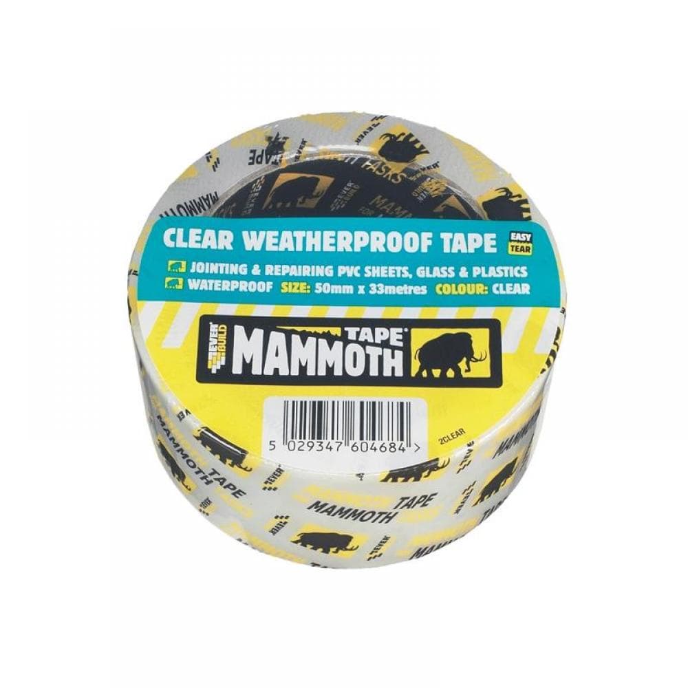 Everbuild Sika 488634 Weatherproof Tape 50Mm X 10M Clear