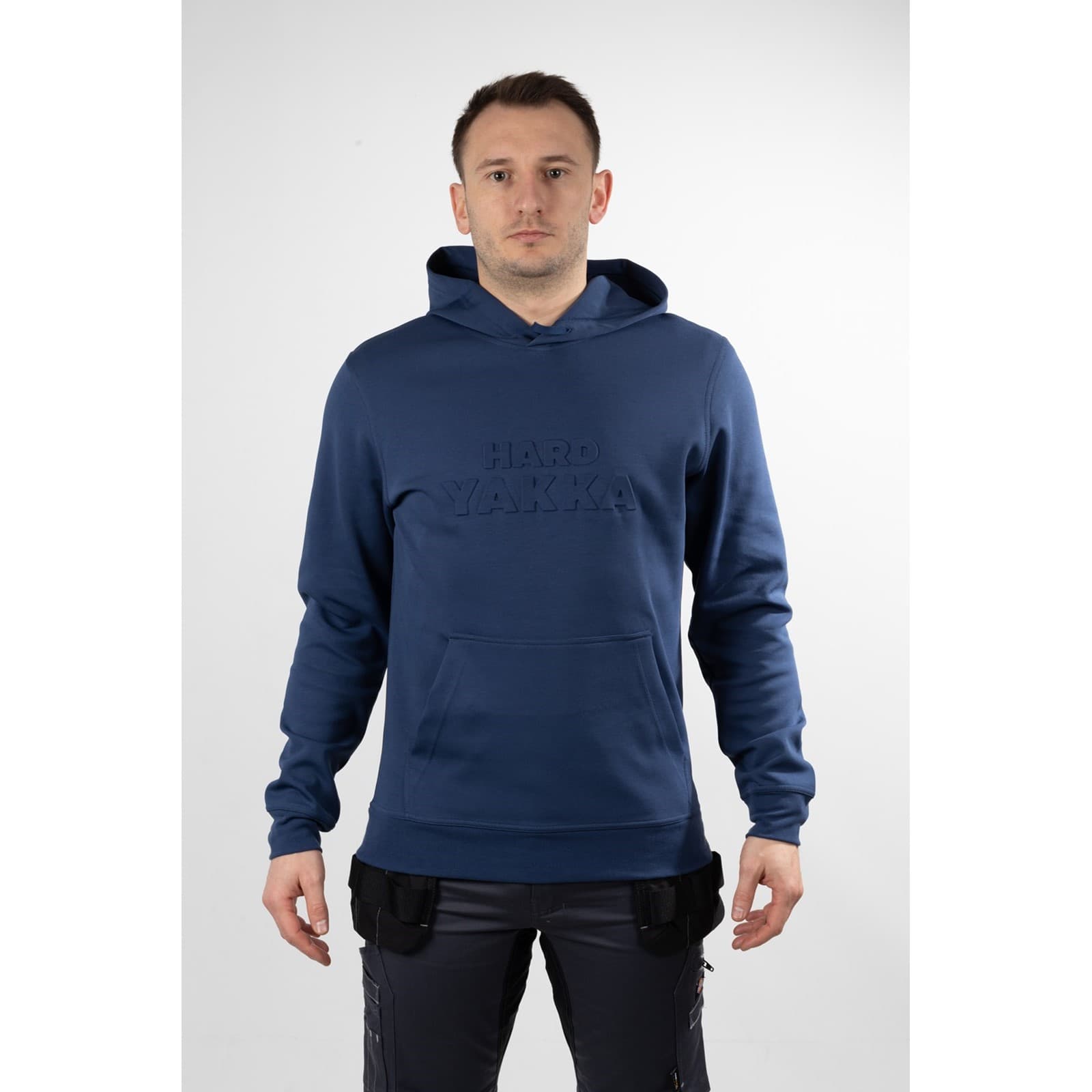 Hard Yakka Embossed Pullover Hoodie Size Lge Purple 34704-59365-05