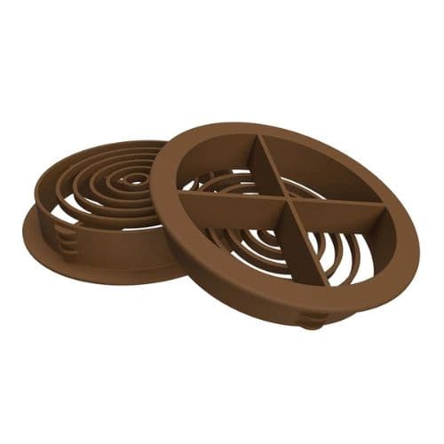 Circular Soffit Vent - Rosewood