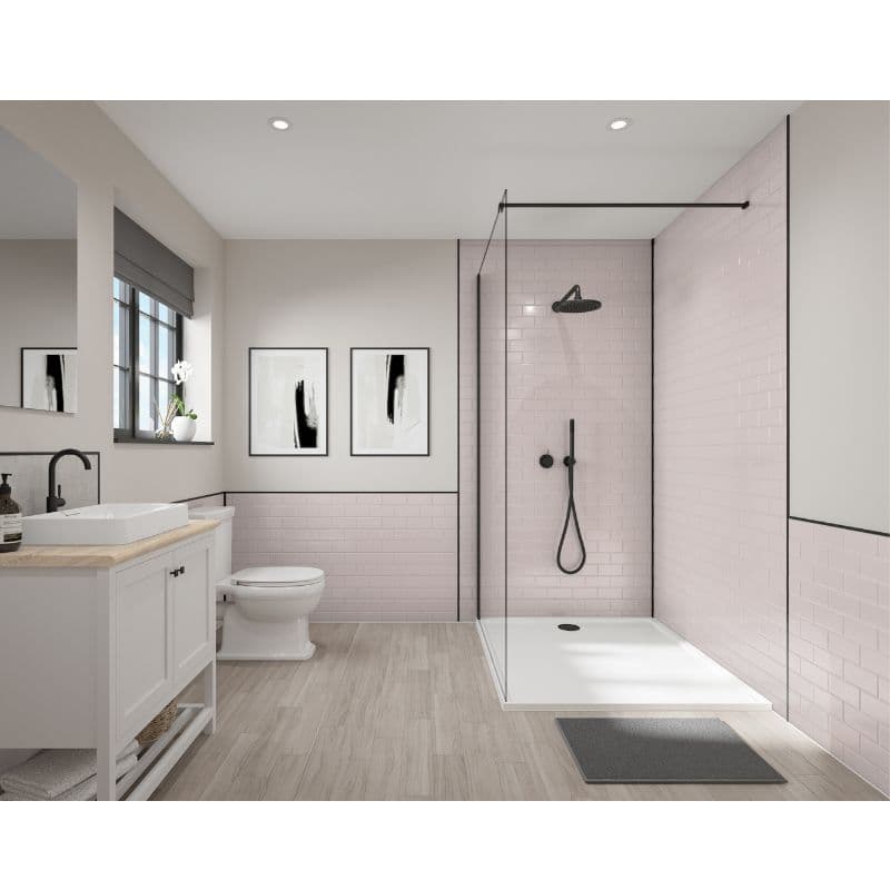Compact Composite Horizontal Wall Panel - 1220mm x 2440mm x 3mm - Blush