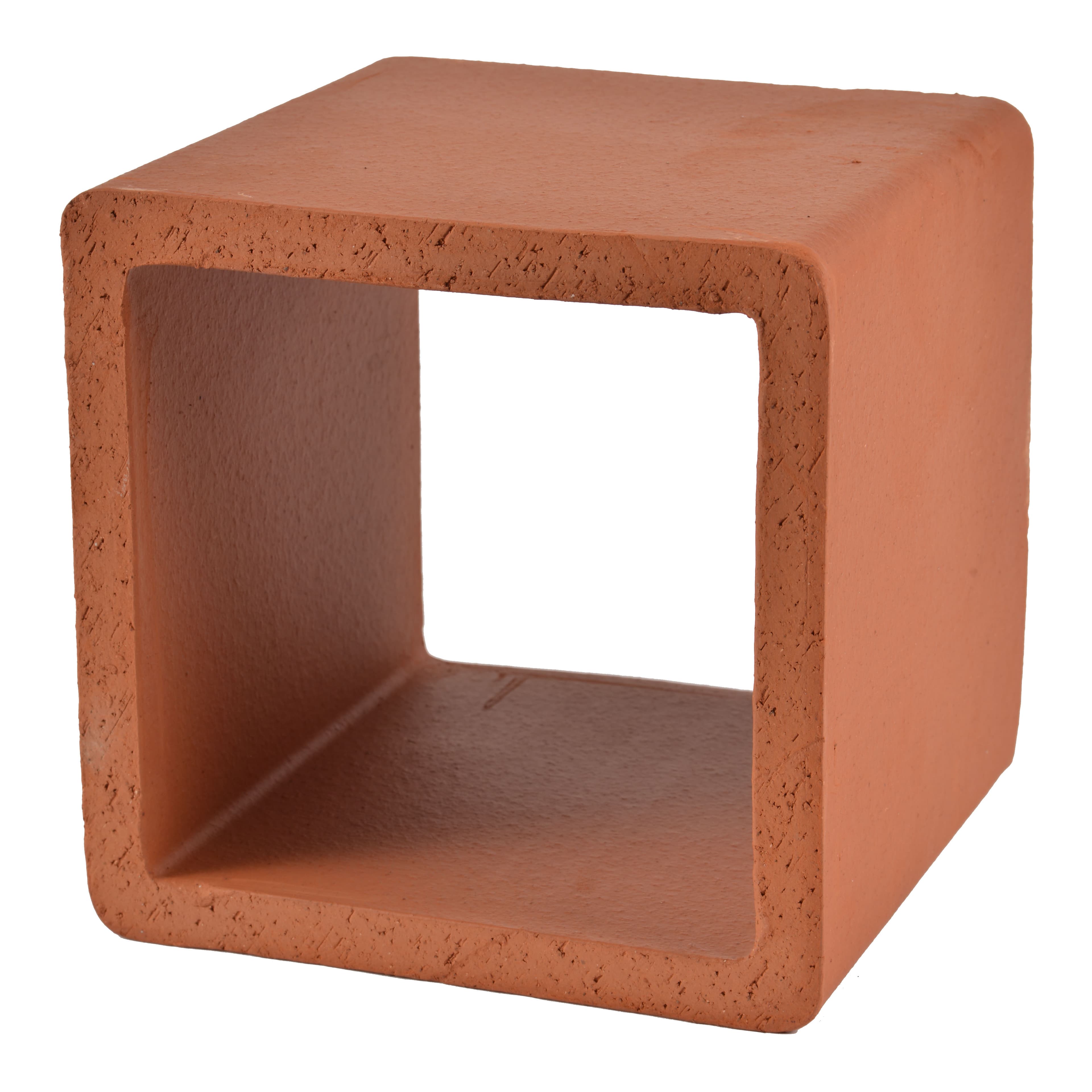 Hepworth Terracotta Brown Clay Cavity Liner - YB15, Size: 215x215x200mm