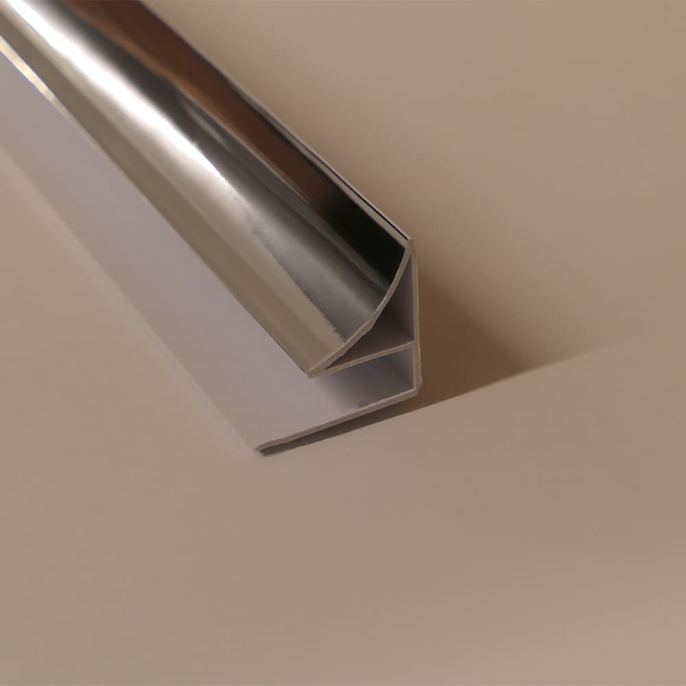 PVC Wall Panel Coving Trim Silver