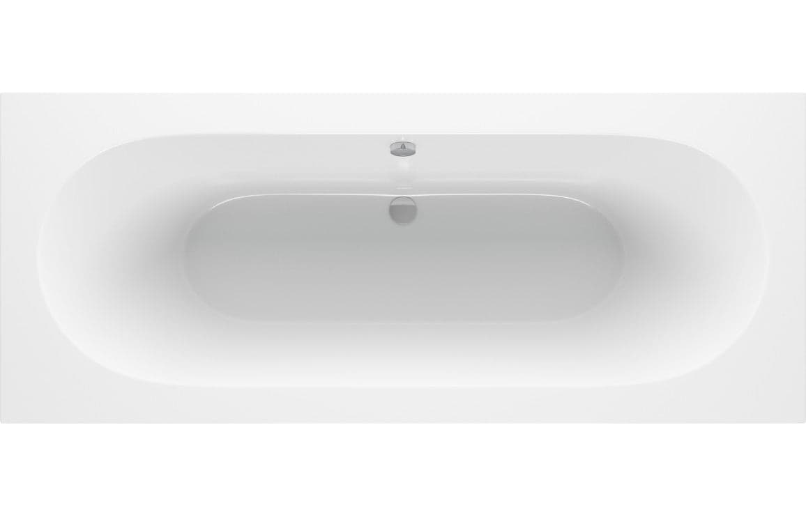 Trojan Cascade Round Double Ended Reinforced Bath 1800x800mm