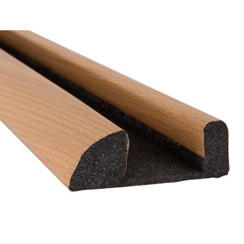 Under Internal Door Foam Draught Seal - 914mm - Light Wood Effect - Stormguard