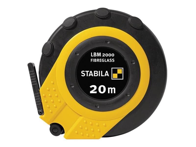 Stabila 19654 Lbm 2000 Closed Fibreglass Tape 20M (Width 13Mm) (Metric Only)