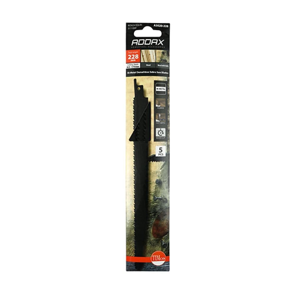 Timco A3020-228 Reciprocating Saw Blades - Wood With Nails Cutting - Bi-Metal S1110Vf Pack 5