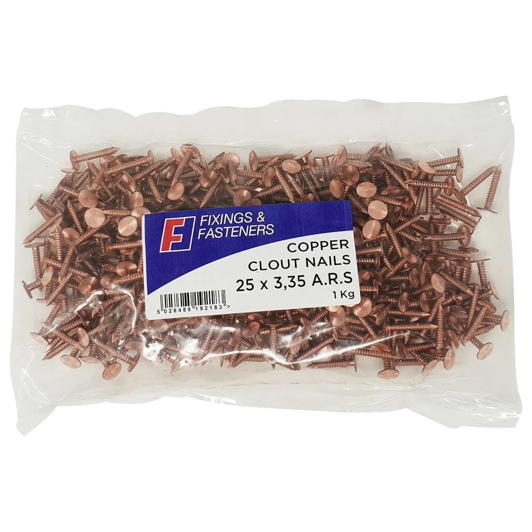 Fandf 1NLAR30335CB Annular Ring Nail - Copper 3.35 X 30Mm (Bag Of 1Kg)