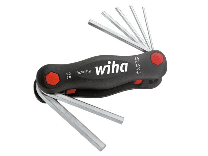 Wiha 23037 Pocketstar Hex Key Set 7 Piece (1.5-6Mm)