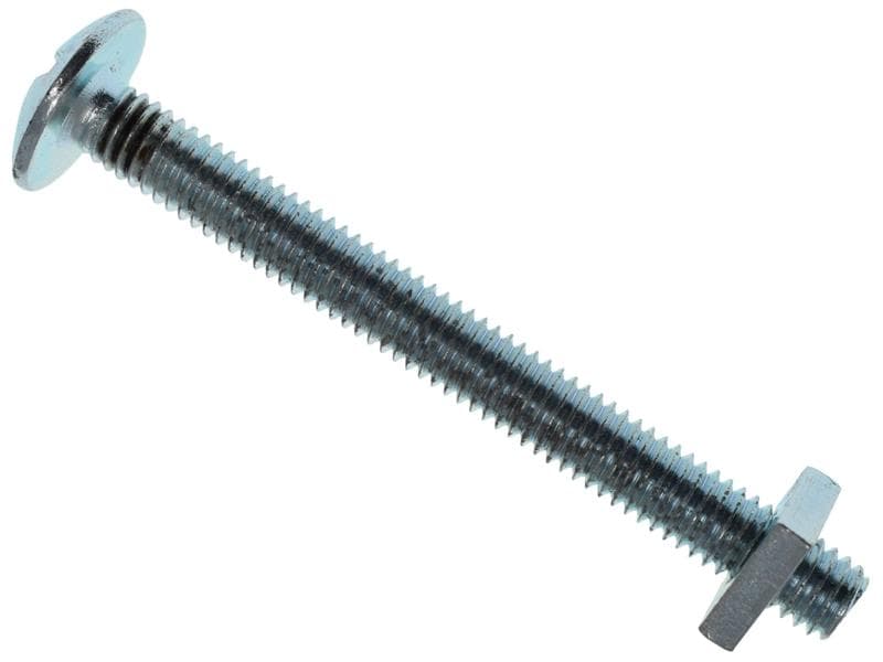 Metalmate® MEMRBN0660 Roofing Bolt & Nut Zp M6 X 60Mm (Box 25)