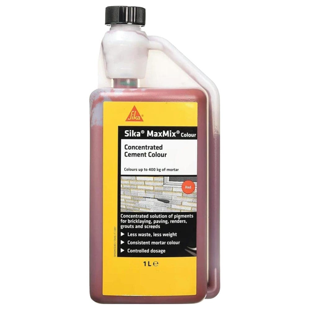 Sika MaxMix Concentrated Cement Colourant - Red 1L