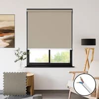 newblinds.co.uk Sueno Blackout Earth 230vac Electric Roller Blinds Polyester