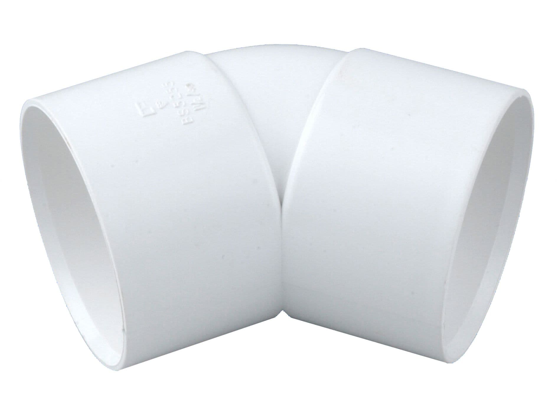 Wavin OsmaWeld bend 45 degree 40mm white