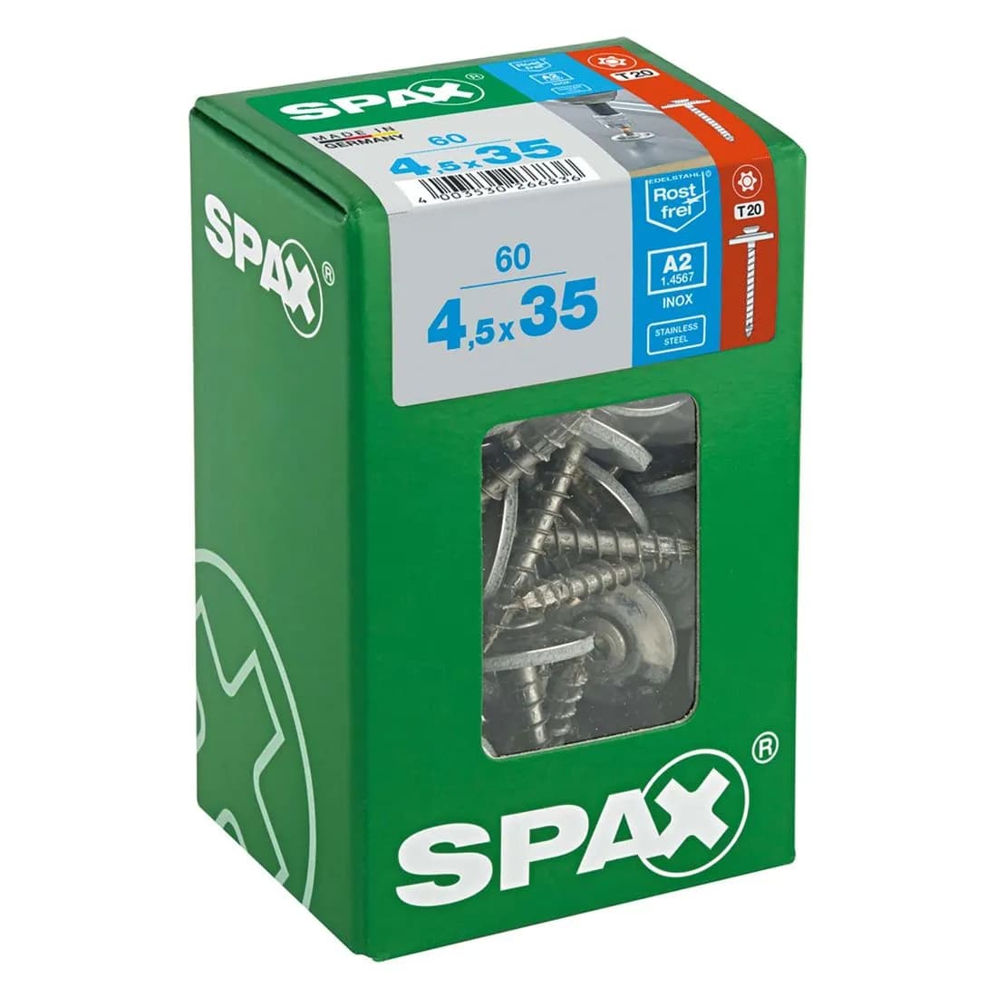 Spax S-Steel Sealing Screw 4.5 X 35Mm Pk60