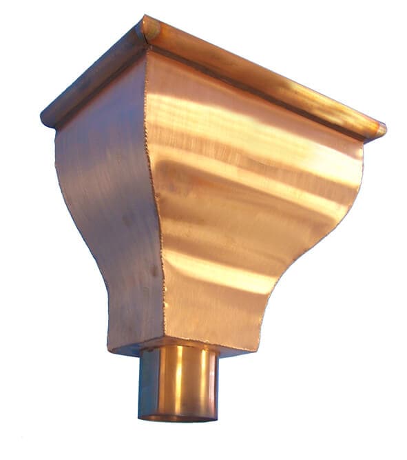 Copper Gutter Catherine Hopper - 80mm