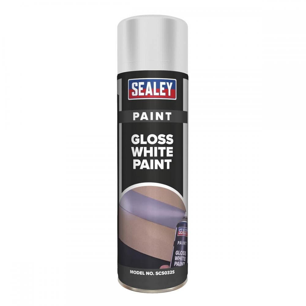 Sealey SCS032S White Gloss Paint 500Ml