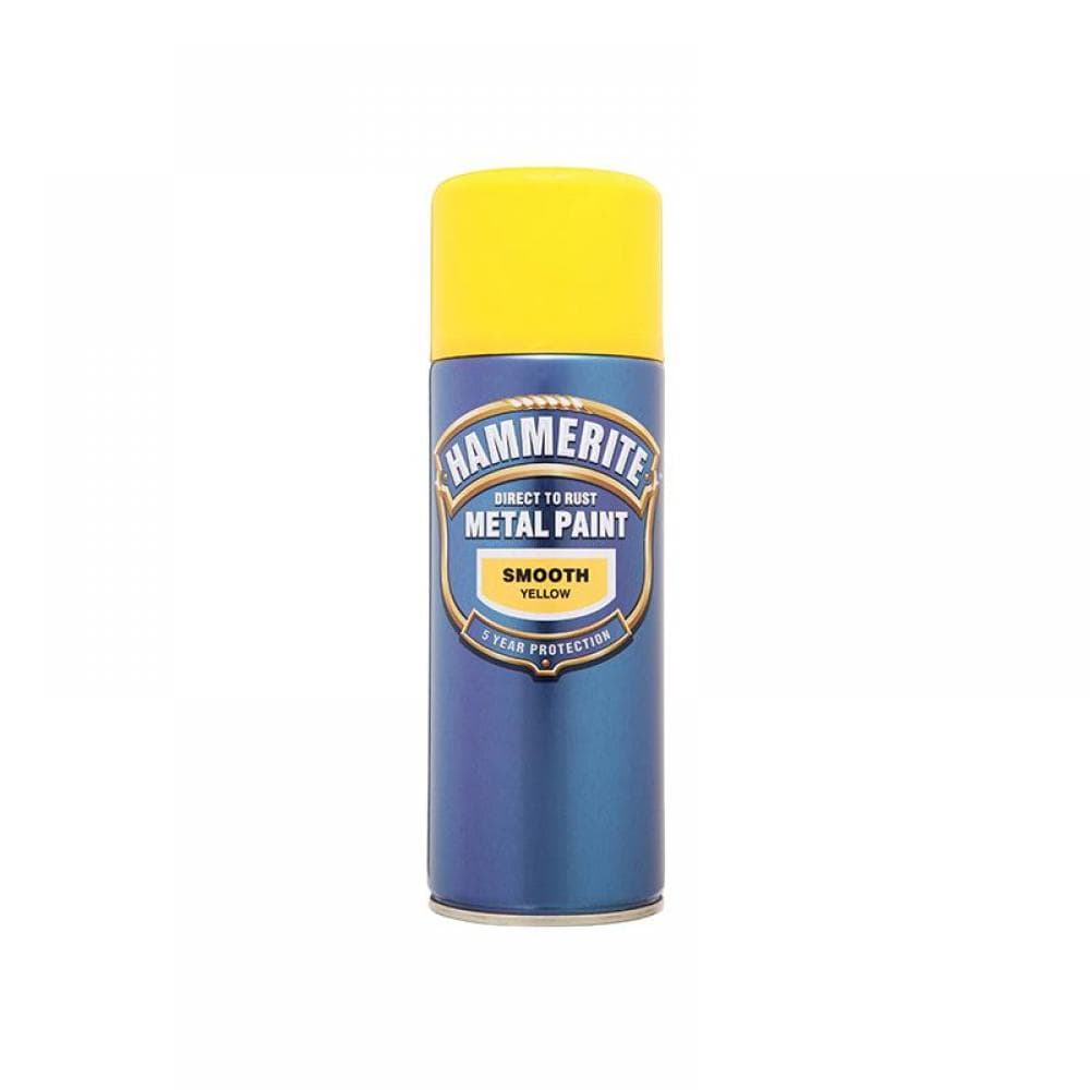 Hammerite 5092968 Direct To Rust Smooth Finish Aerosol Yellow 400Ml