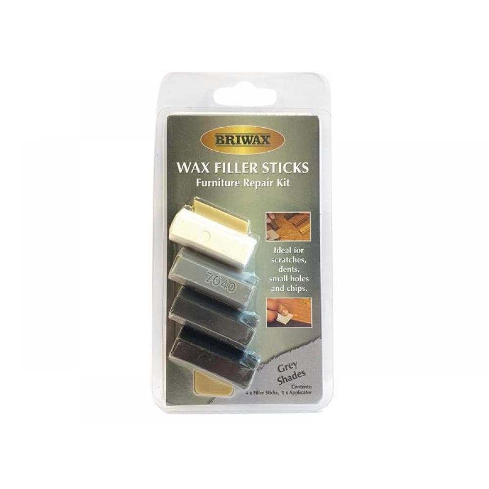 Briwax BWSWSGRY Wax Filler Sticks Grey Shades (Pack 4)