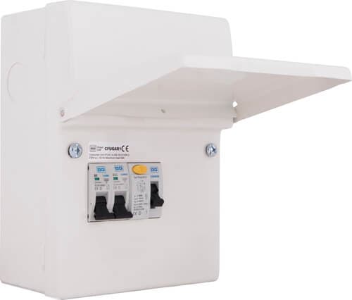 16 Way Unpopulated With 2 X 100A Type A 30Ma Rcd 100A Main Switch CFUD1000016A-01