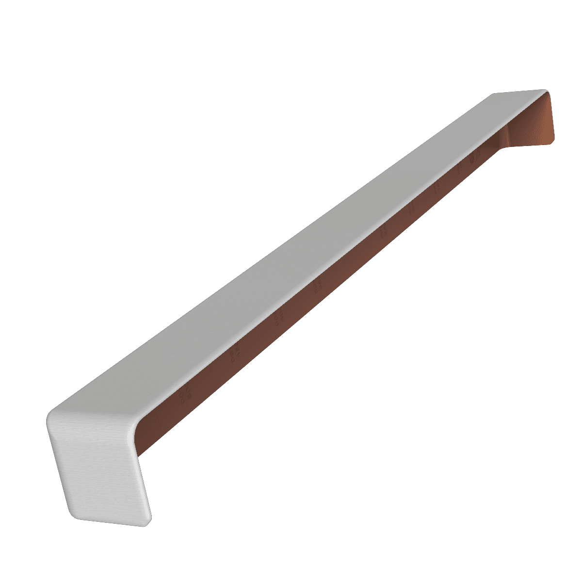 White Woodgrain Fascia Double Ended Corner Trim - 600mm