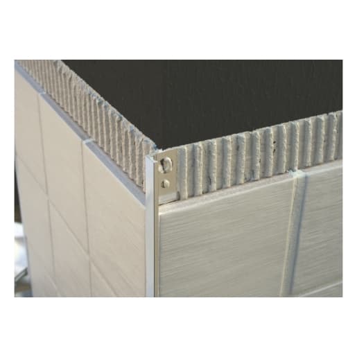 Genesis 12mm Polished Chrome Straight Edge Tile Trim ESA120.91